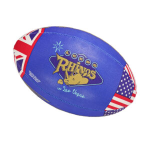 Leeds Rhinos Vegas Blue Block Supporter Ball Sz5
