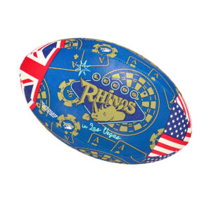 Leeds Rhinos Vegas Multi Logo Supporter Ball Sz5