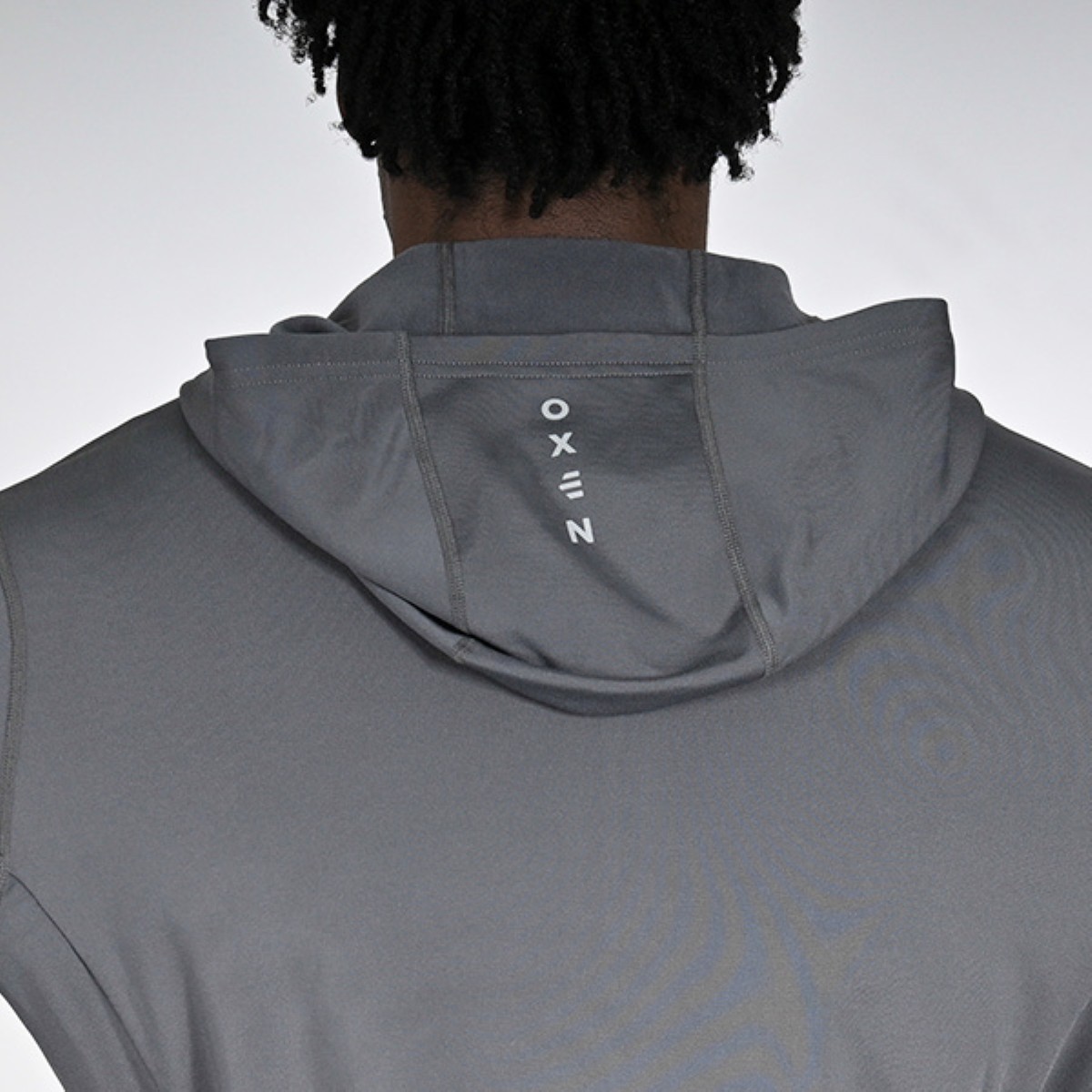 Oxen Mens Endure FZ Performance Hoody Fossil - Image 3