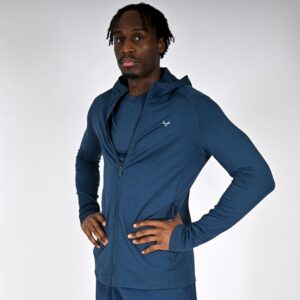 Oxen Mens Endure FZ Performance Hoody Sapphire