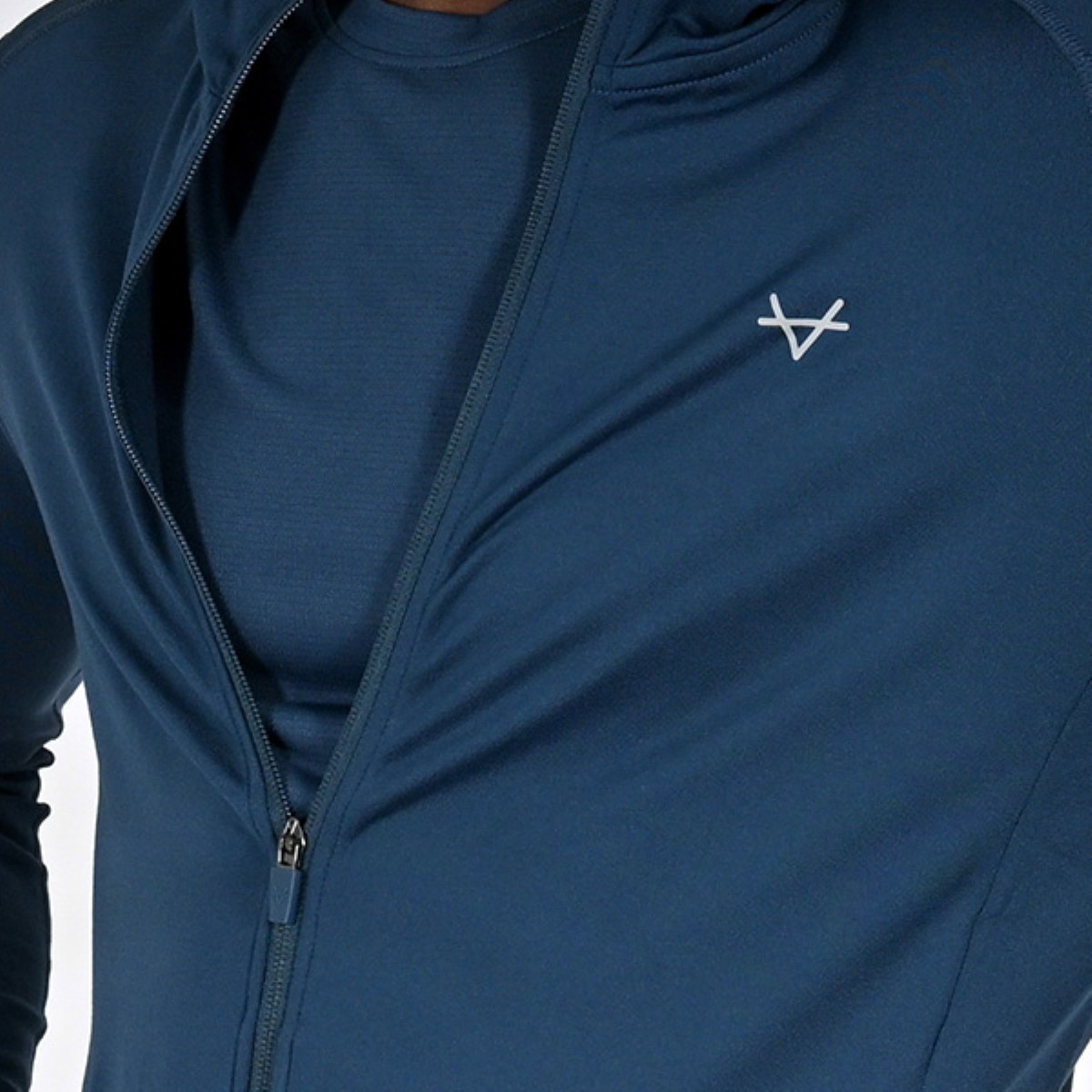 Oxen Mens Endure FZ Performance Hoody Sapphire - Image 3