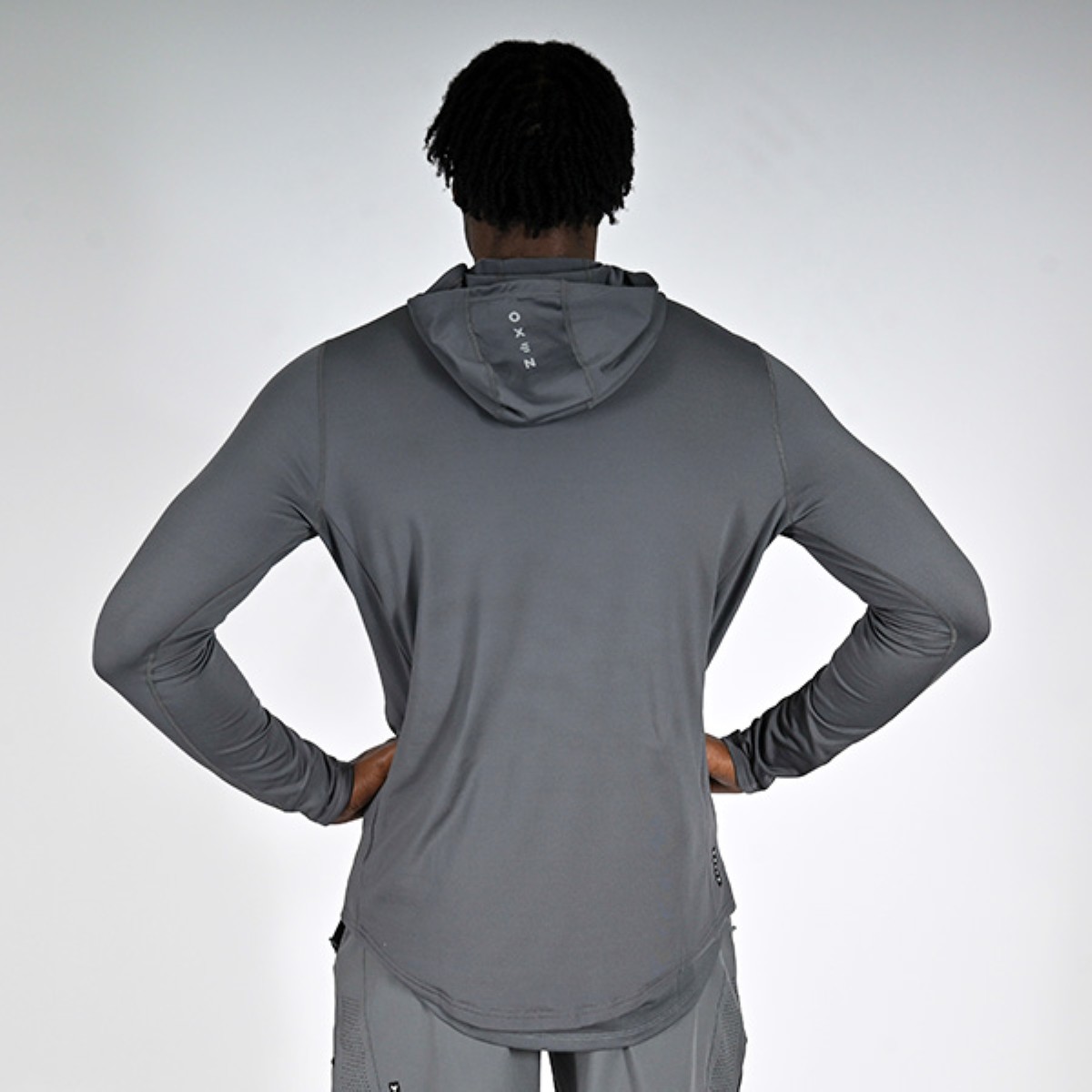 Oxen Mens Endure OH Performance Hoody Fossil - Image 2
