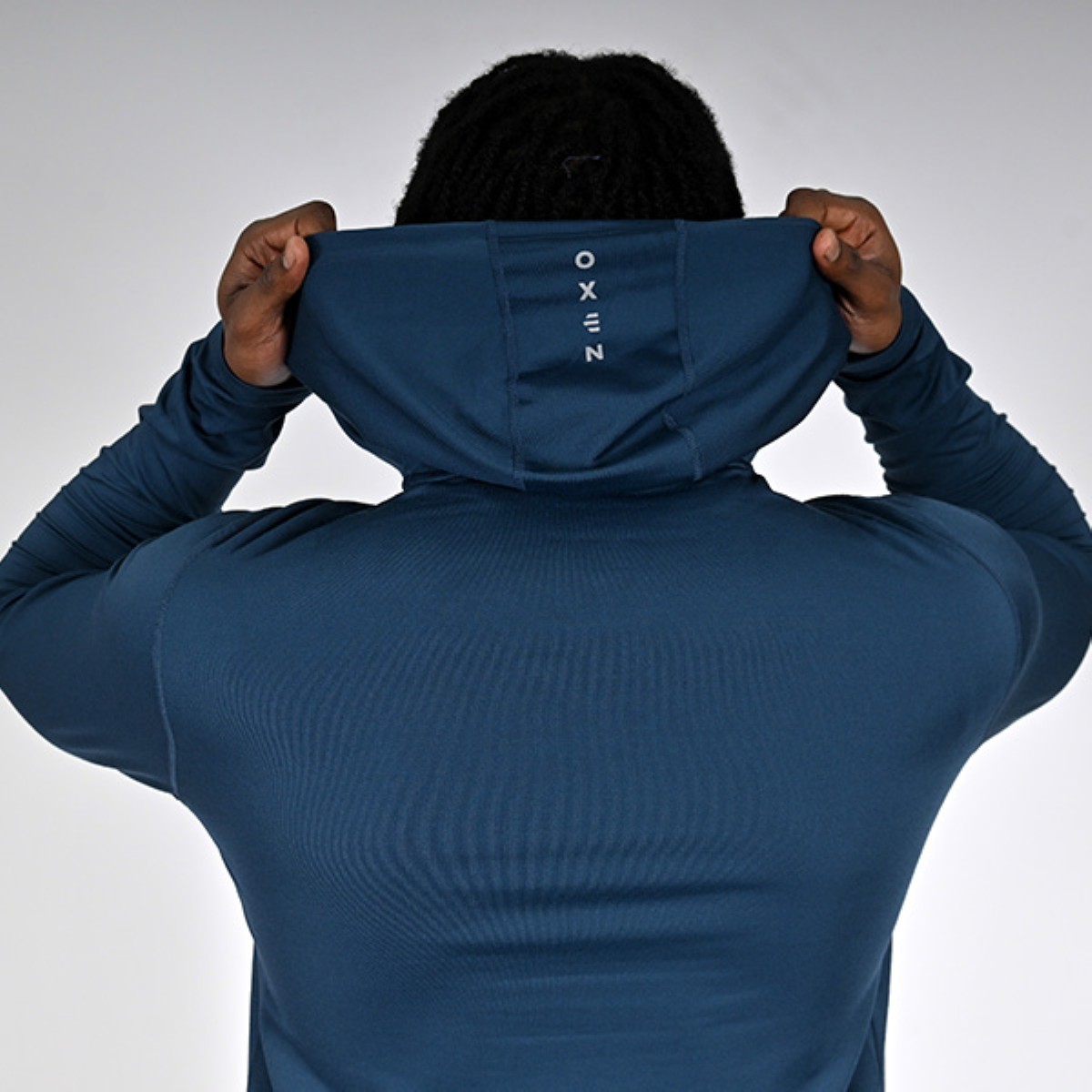 Oxen Mens Endure OH Performance Hoody Sapphire - Image 3