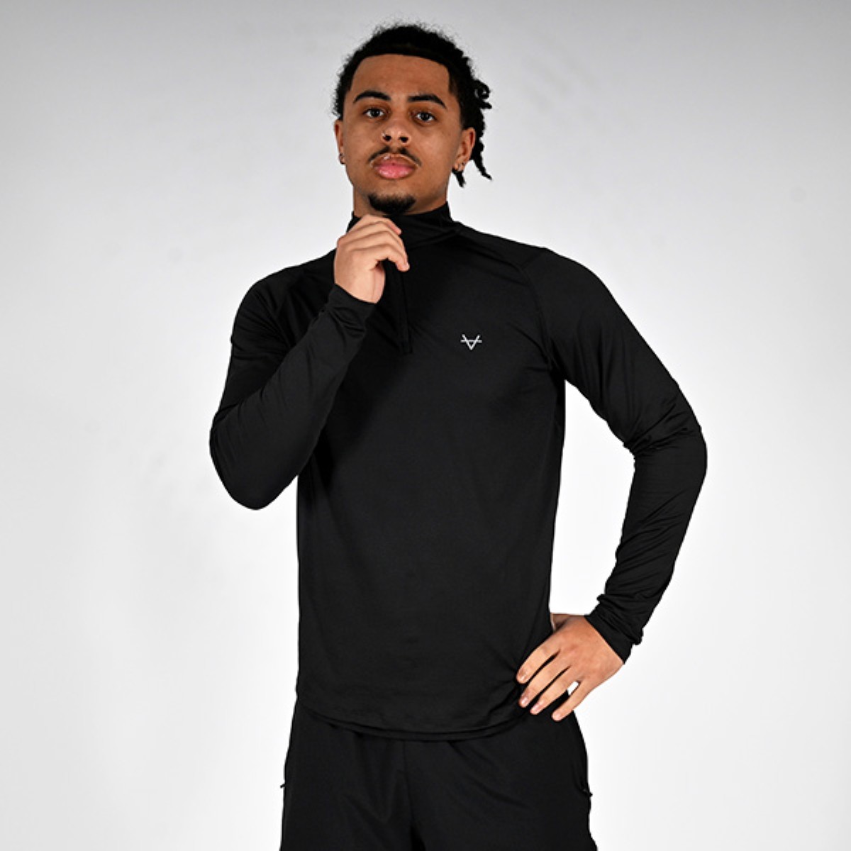 Oxen Mens Endure Performance QZ Midlayer Blk - Image 2