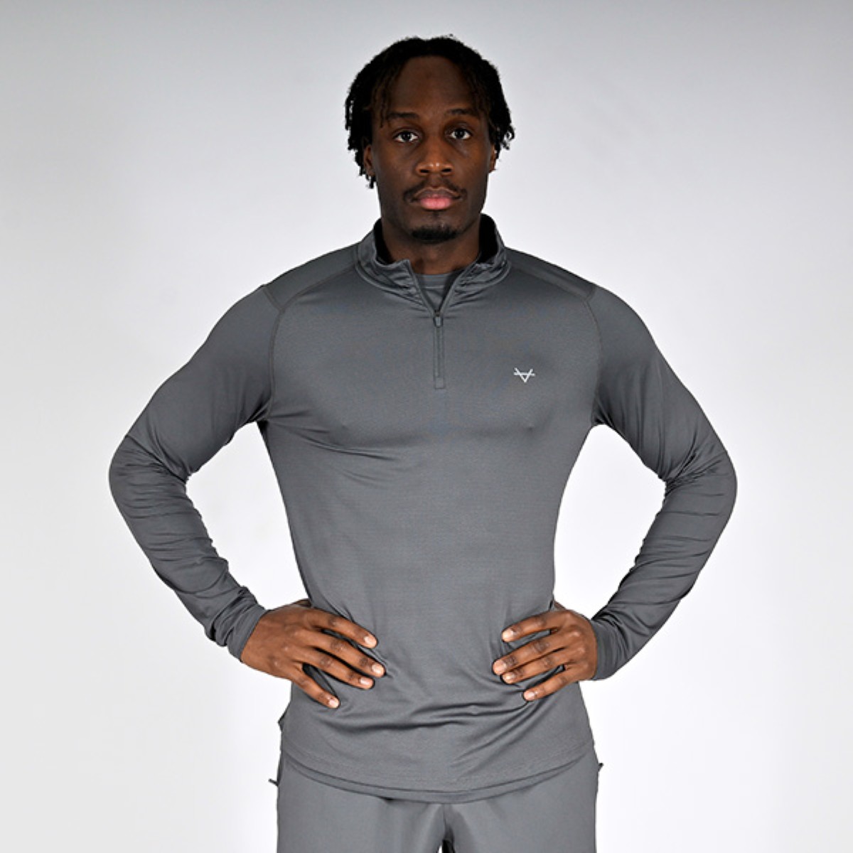 Oxen Mens Endure Performance QZ Midlayer Fossil