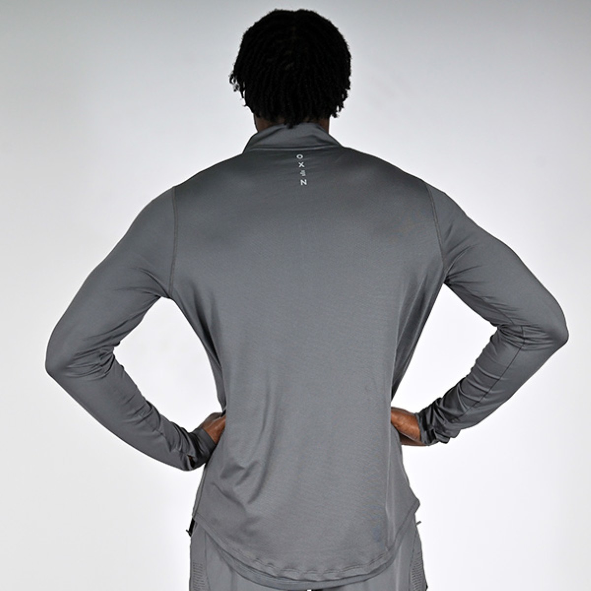 Oxen Mens Endure Performance QZ Midlayer Fossil - Image 2