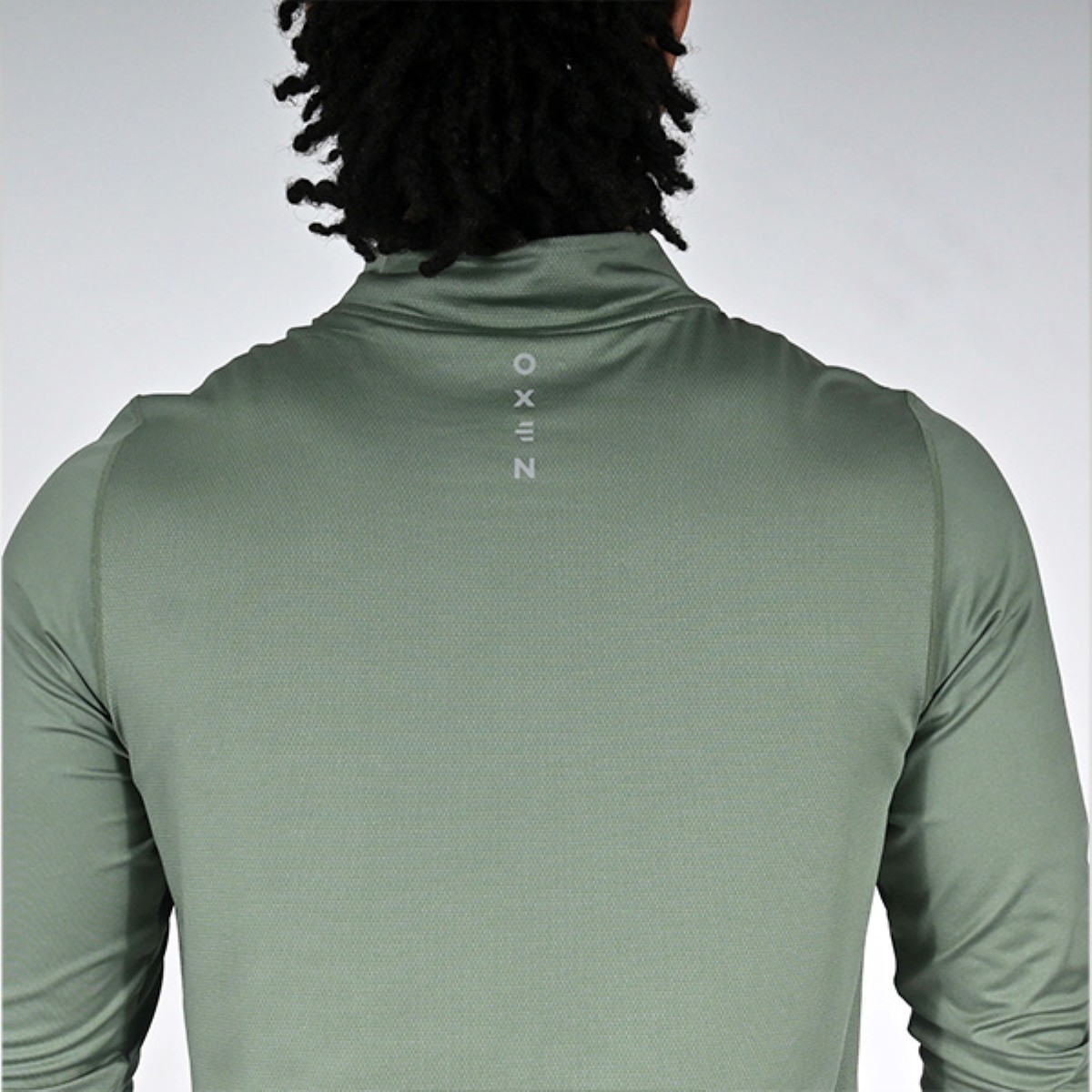 Oxen Mens Endure Performance QZ Midlayer Olive - Image 2
