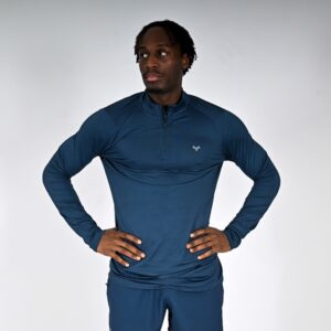 Oxen Mens Endure Performance QZ Midlayer Sapphire