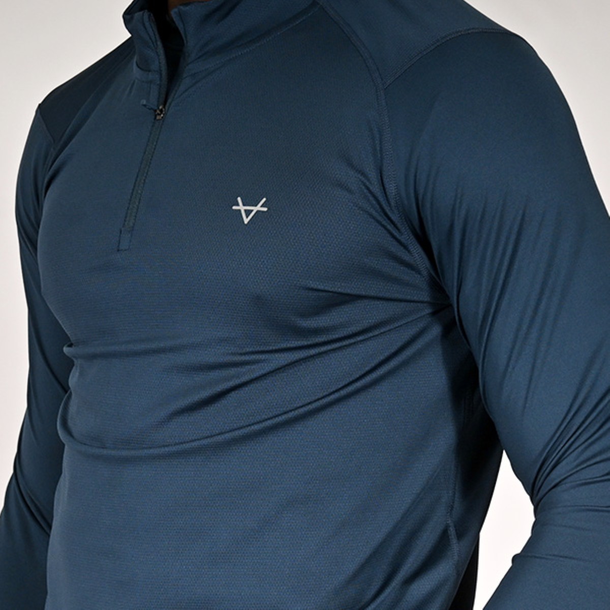 Oxen Mens Endure Performance QZ Midlayer Sapphire - Image 4