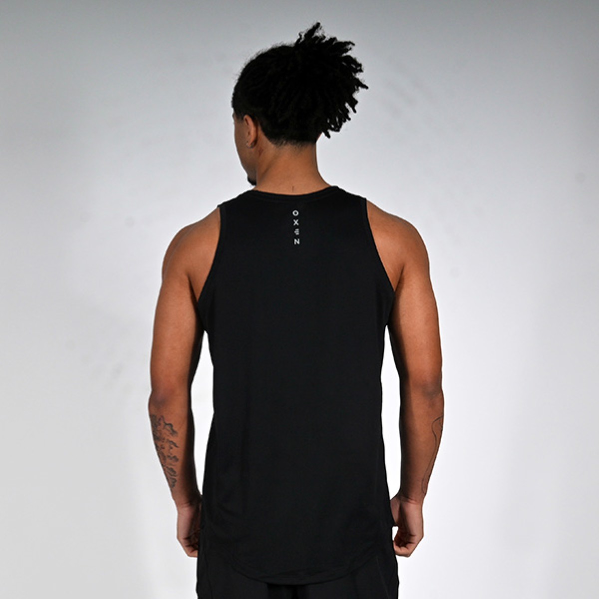 Oxen Mens Endure Performance Singlet Black - Image 2
