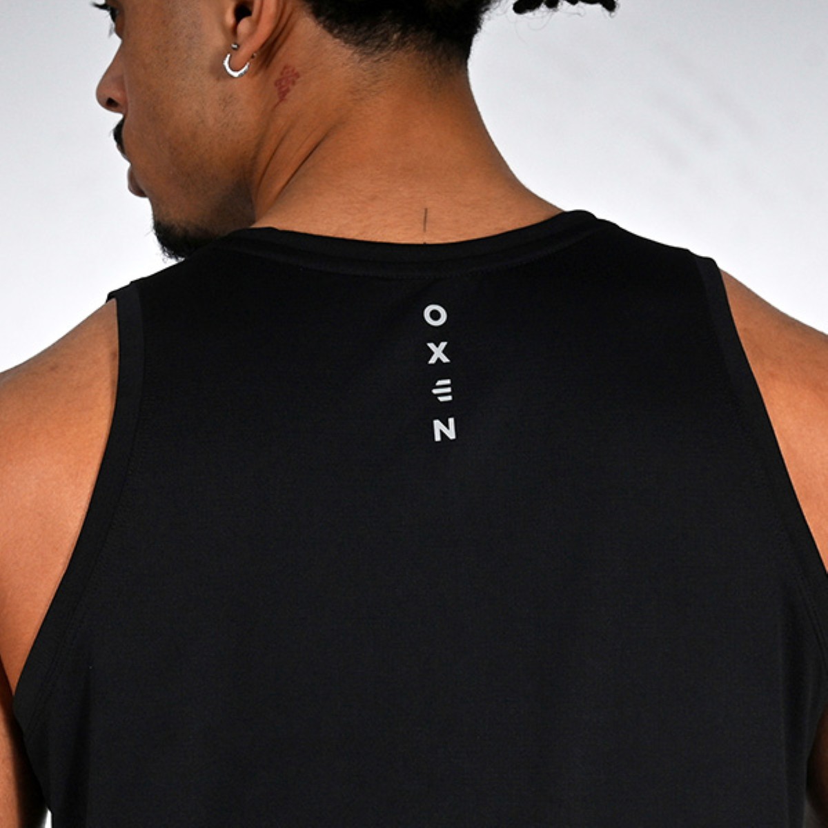 Oxen Mens Endure Performance Singlet Black - Image 3