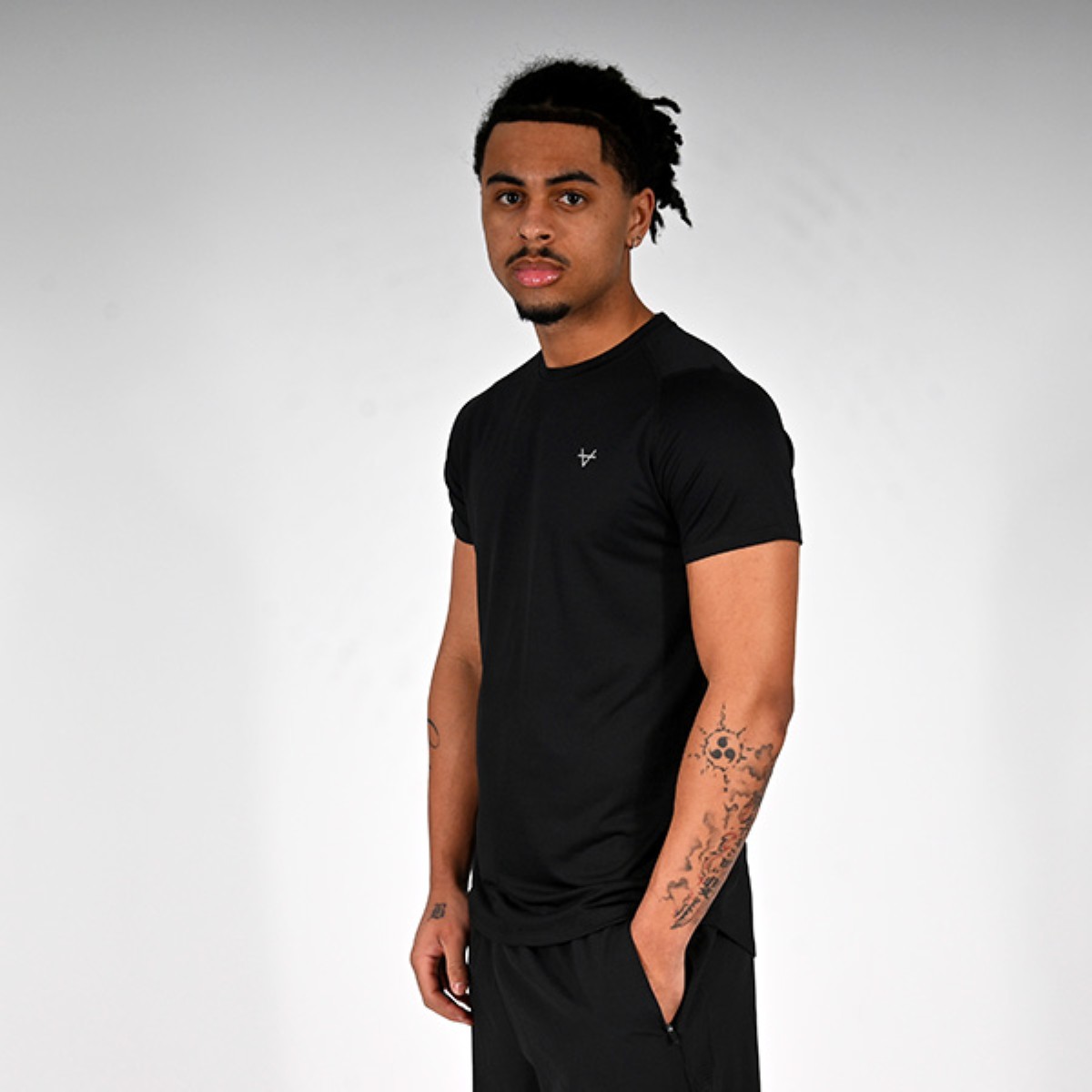 Oxen Mens Endure Performance T-Shirt Black - Image 2