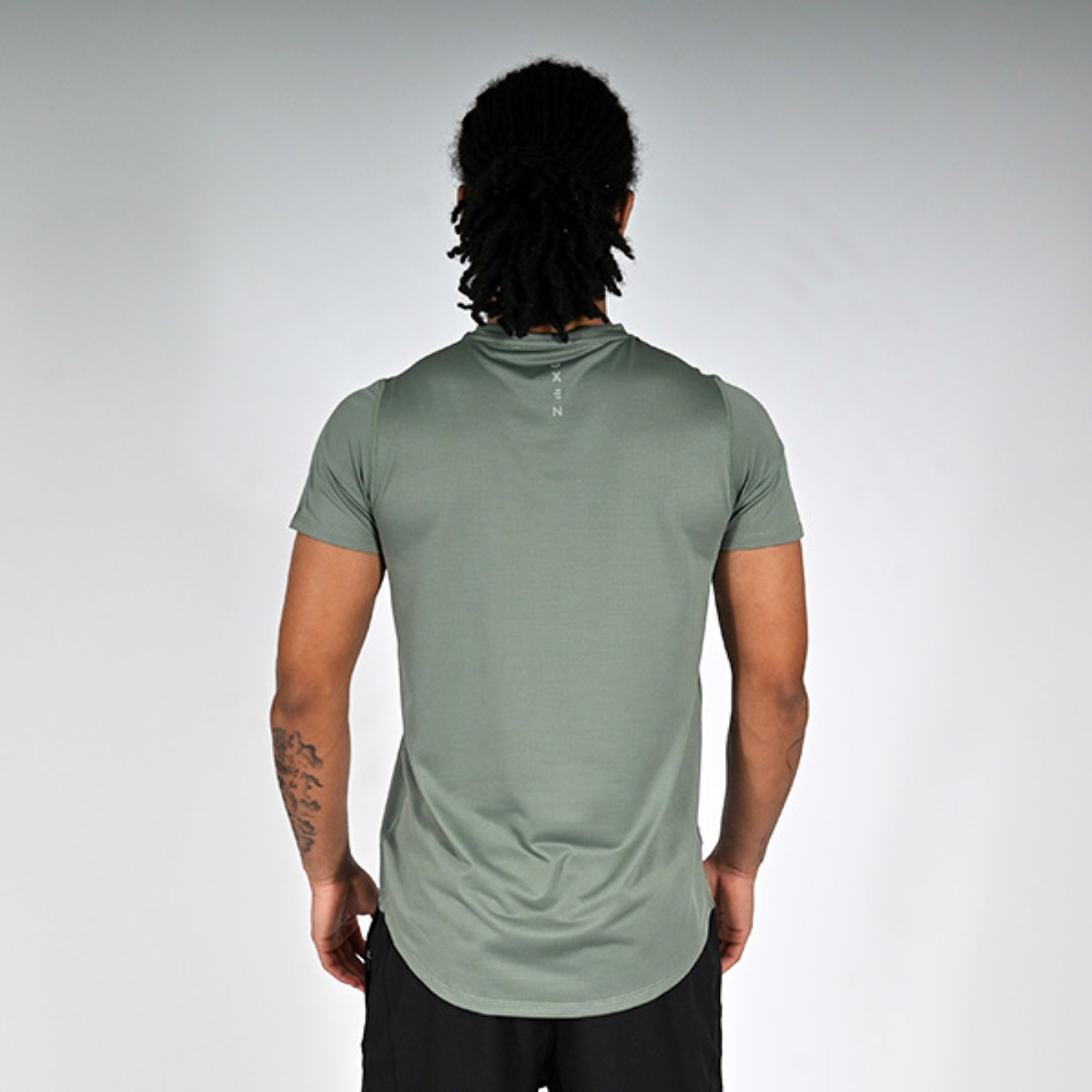 Oxen Mens Endure Performance T-Shirt Olive - Image 3