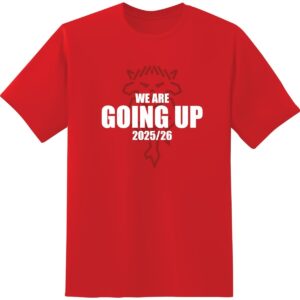 Lincoln City 25/26 Promoted Text Tee Red