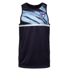 NSW26 Navy Singlet Junior